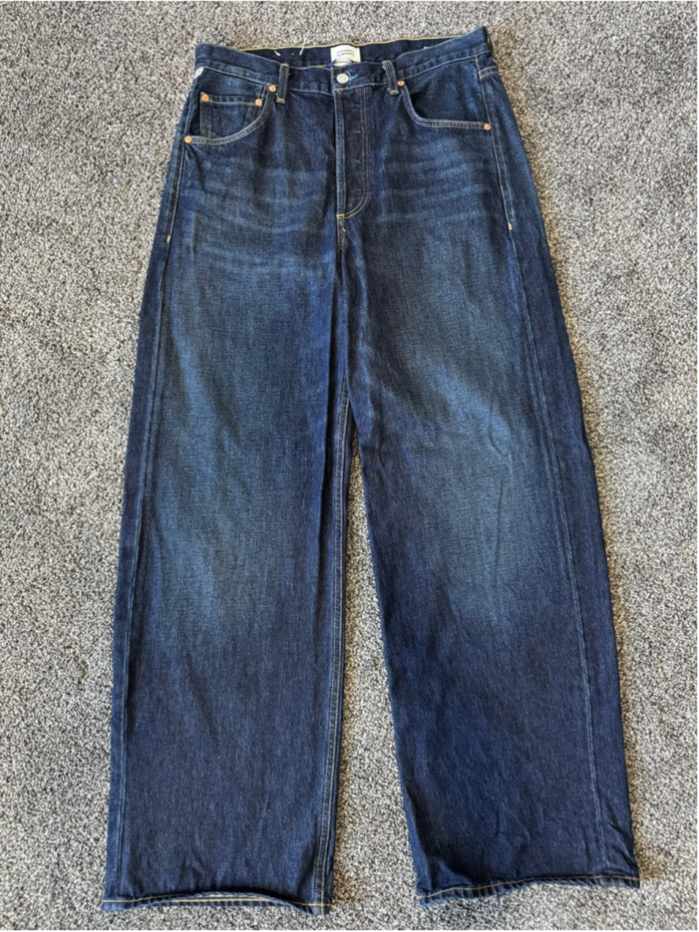 Women's Citizens of Humanity Ayla Baggy Dark Blue Jeans Sz 29 - Picture 7 of 16